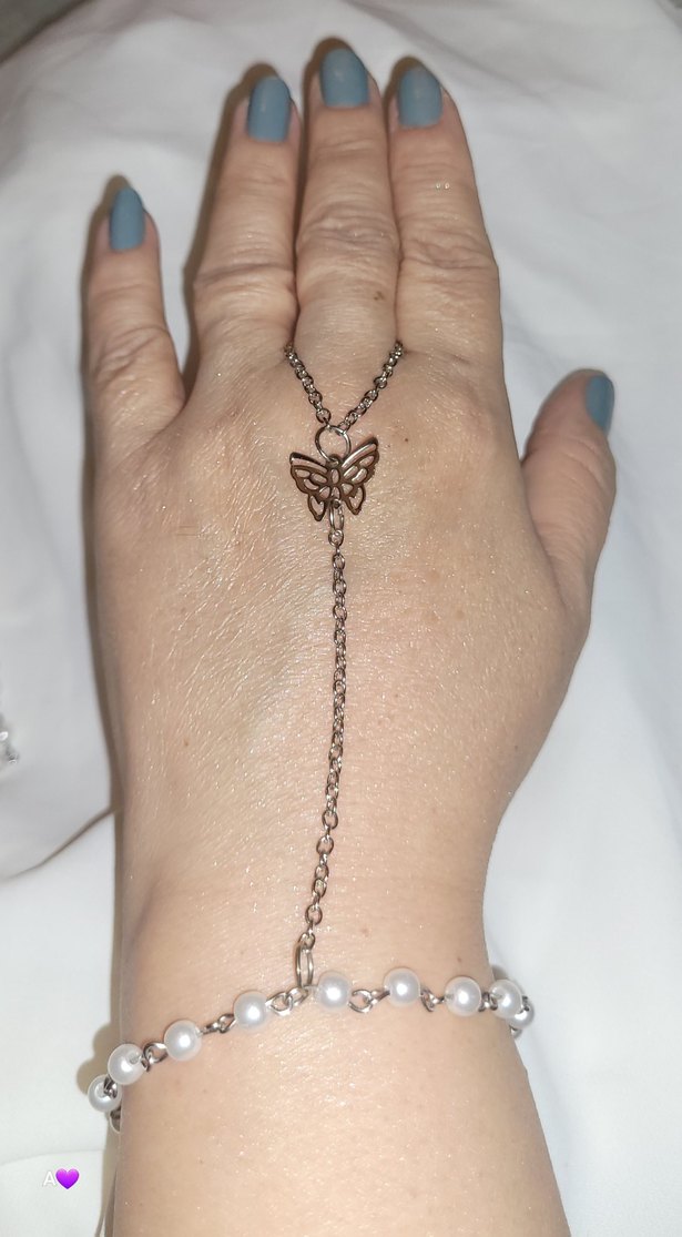 Kelebek Detaylı İnci şahmeran - Görsel 2