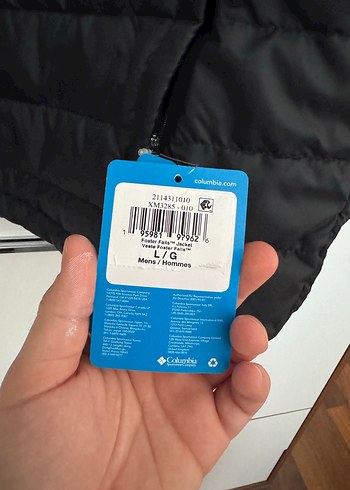 Columbia Siyah Erkek Fermuarlı Mont L - Görsel 5