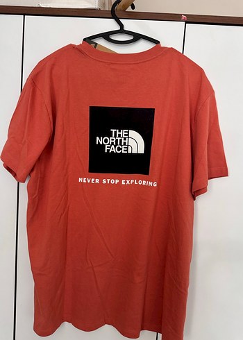 The North Face Koyu Kırmızı Pamuklu Tişört Kadın L - Görsel 4