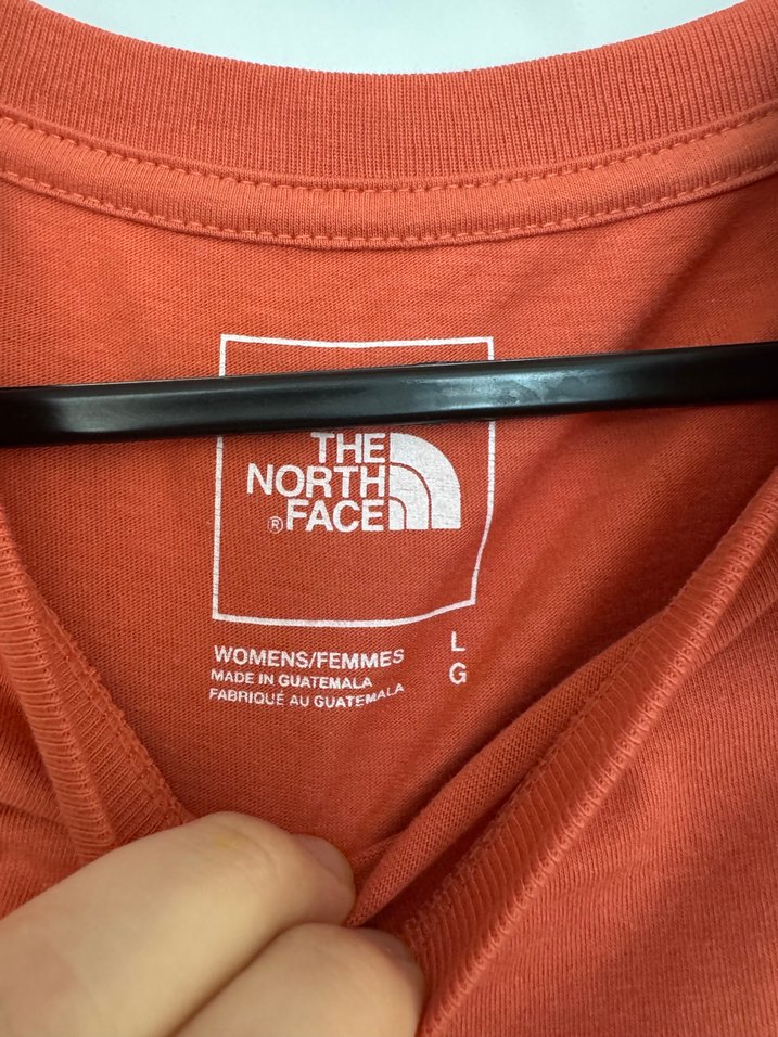 The North Face Koyu Kırmızı Pamuklu Tişört Kadın L - Görsel 2