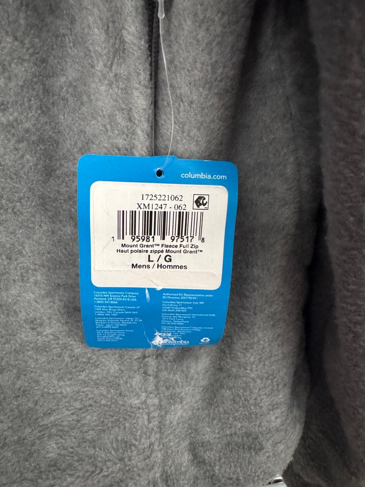Columbia Gri Fermuarlı Erkek Polar L - Görsel 3