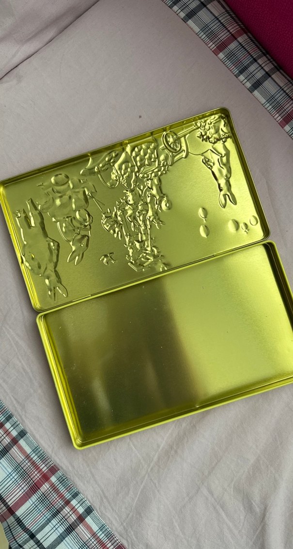 Renkli Tavşan saklama metal kutu - Görsel 3