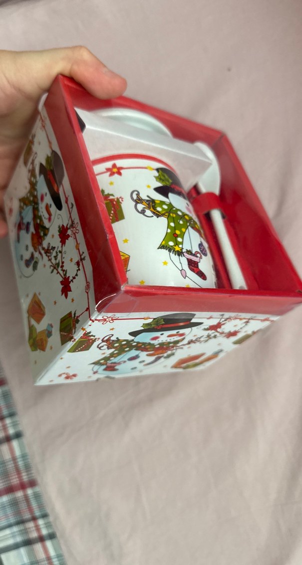 Kardan Adam yılbaşı Seramik Kupa - Görsel 3