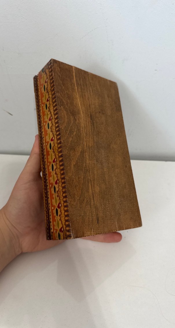 Ahşap sigara kutusu antika - Görsel 5