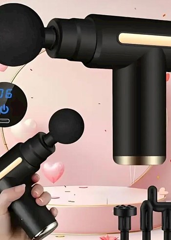 Siyah Masaj Tabancası 4 Başlıklı - Görsel 4