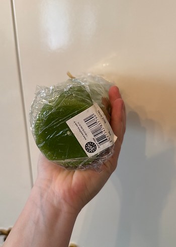 Yeşil Kabartmalı Sütun Mum - Görsel 2