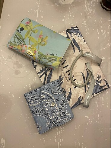 Beden Fonfique cüzdan Olivia Mini Cüzdan Dream Bandana Mavi