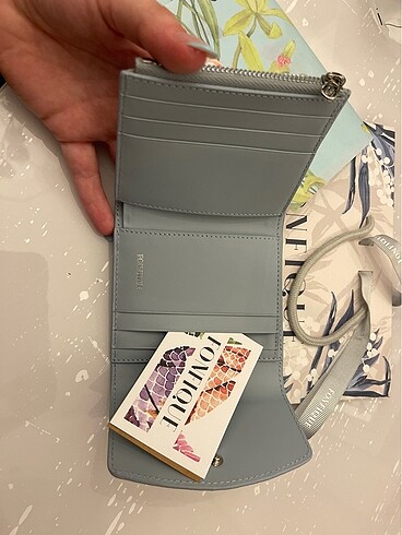 Fonfique cüzdan Olivia Mini Cüzdan Dream Bandana Mavi - Görsel 5