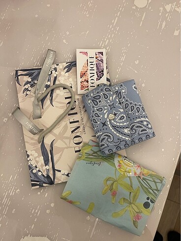 Fonfique cüzdan Olivia Mini Cüzdan Dream Bandana Mavi