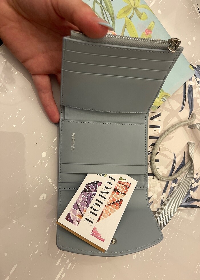 Fonfique cüzdan Olivia Mini Cüzdan Dream Bandana Mavi - Görsel 5