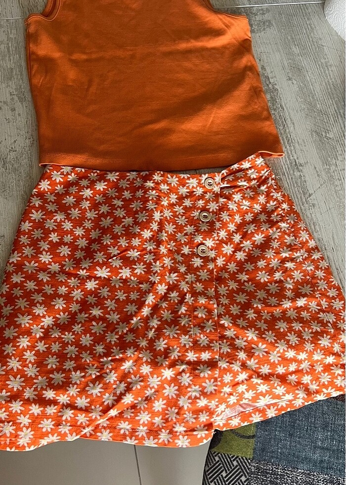 Kız çocuk etek bluz takım - Görsel 2