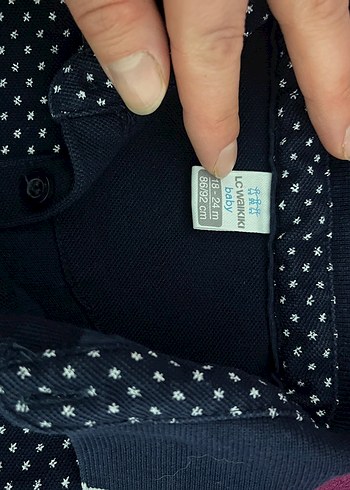 Kız Çocuk Siyah Puantiyeli Polo Tişört - Görsel 2