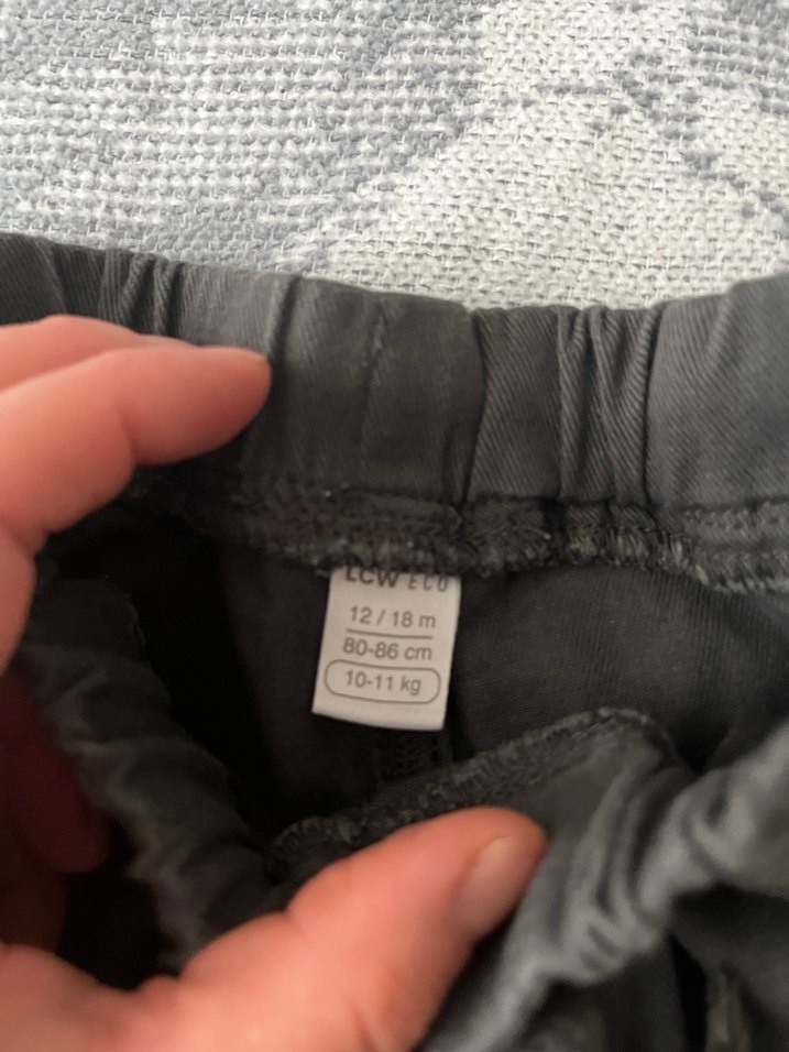 Gri Erkek Çocuk Bol Kesim Denim Pantolon - Görsel 2