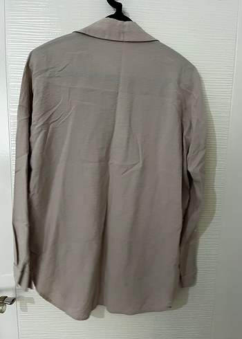 Bej Nakışlı Uzun Kollu Bohem Gömlek - Görsel 2