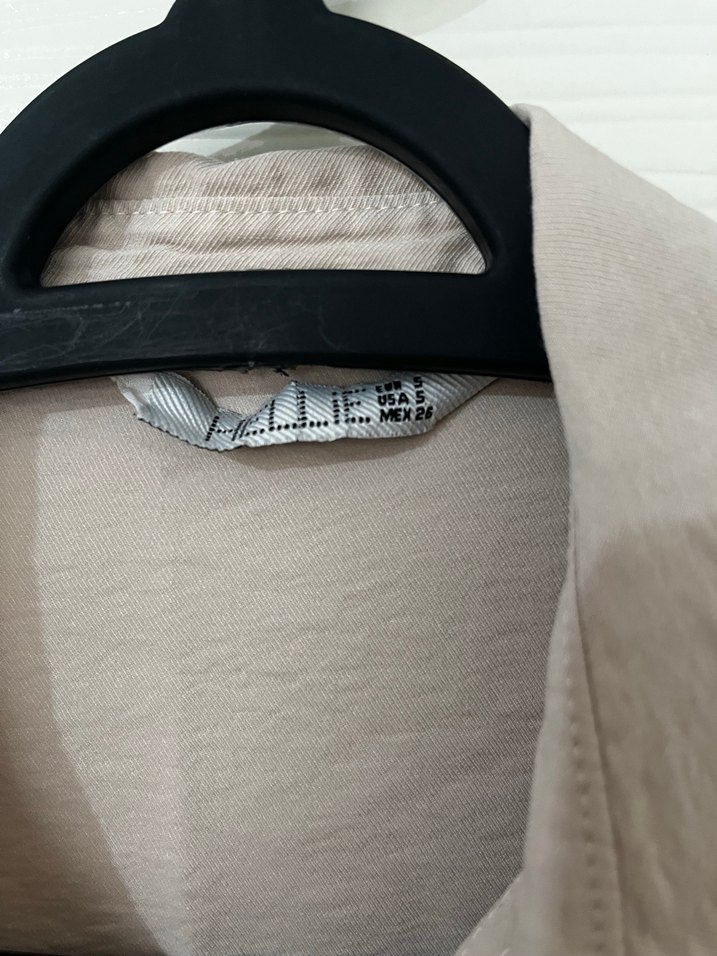 Bej Nakışlı Uzun Kollu Bohem Gömlek - Görsel 3