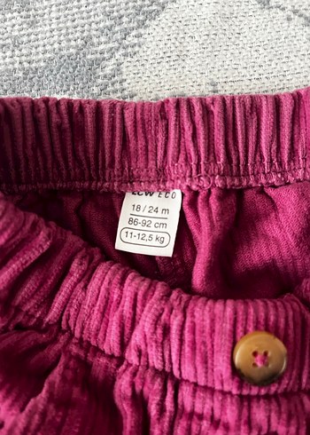 Pembe kadife pantolon - Görsel 3