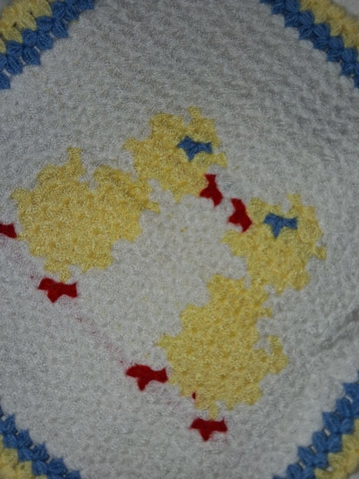 Nakışlı Örme Civciv modelli  Banyo Lifi - Görsel 3