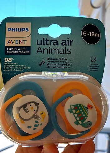 Philips avent emzik ultra air animals 6-18 ay 2li