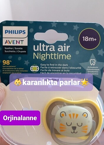 Philips avent emzik ultra air night 18+ KUTUSUZ 