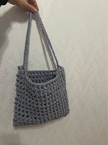 Zara Örgü çanta el yapımı kol çantası