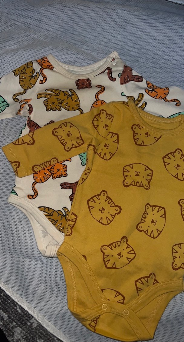 Pamuklu Kısa Kollu Bebek Body 2'li Set - Görsel 3