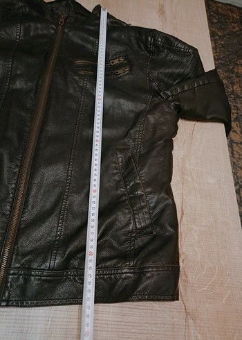 erkek Siyah Deri Ceket - Görsel 6