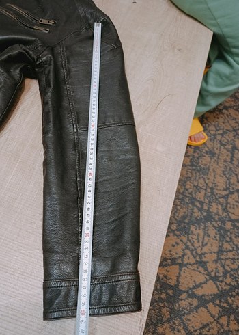 erkek Siyah Deri Ceket - Görsel 7