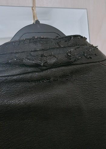 erkek Siyah Deri Ceket - Görsel 4