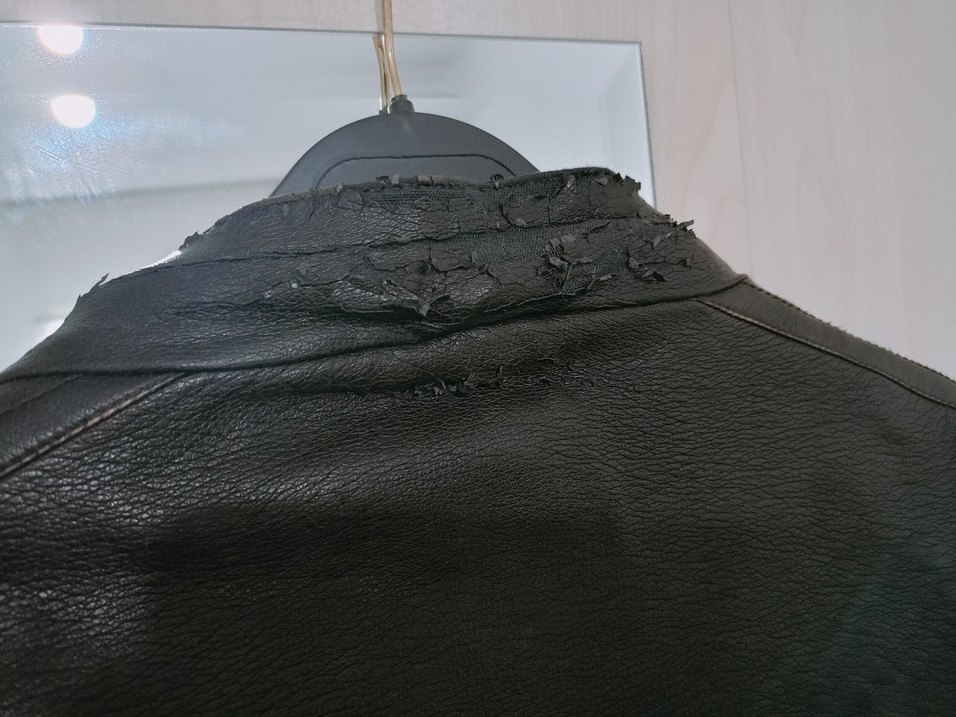 erkek Siyah Deri  Ceket - Görsel 4