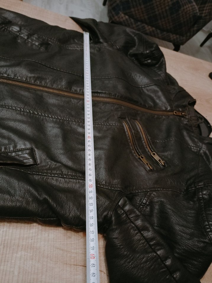 erkek Siyah Deri  Ceket - Görsel 5