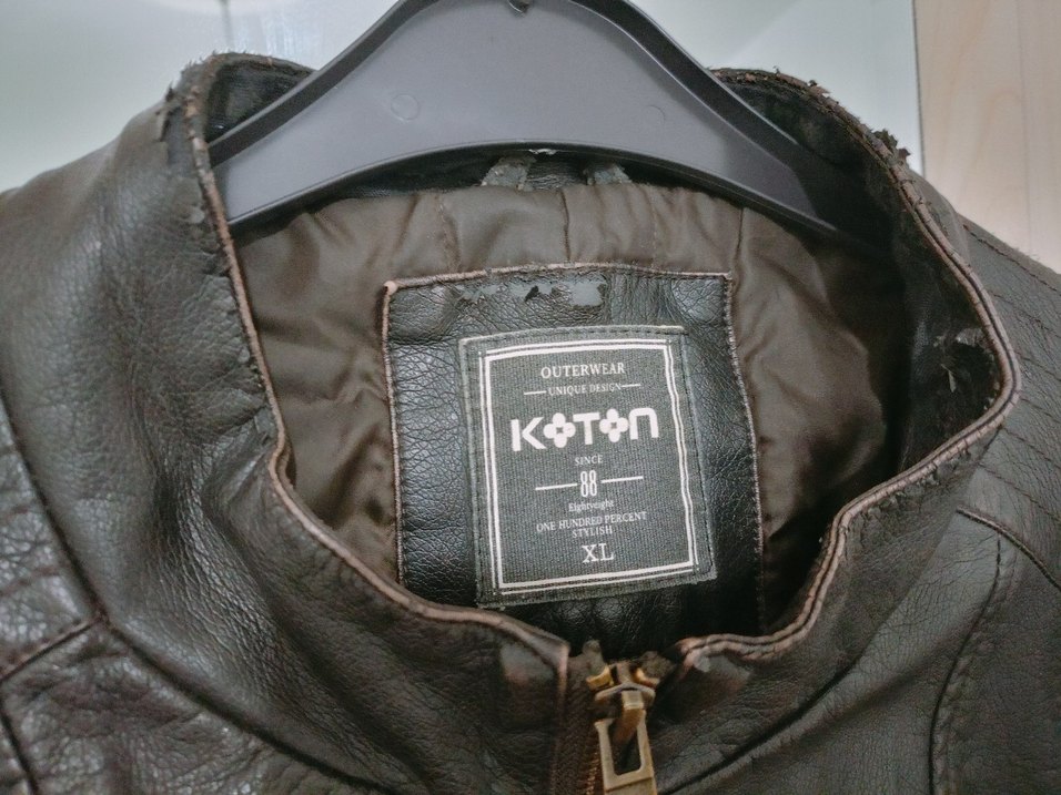 erkek Siyah Deri  Ceket - Görsel 3