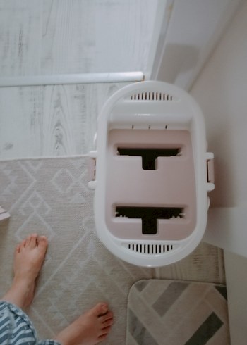 Pastel Beyaz Mop ve Kova Seti - Görsel 2