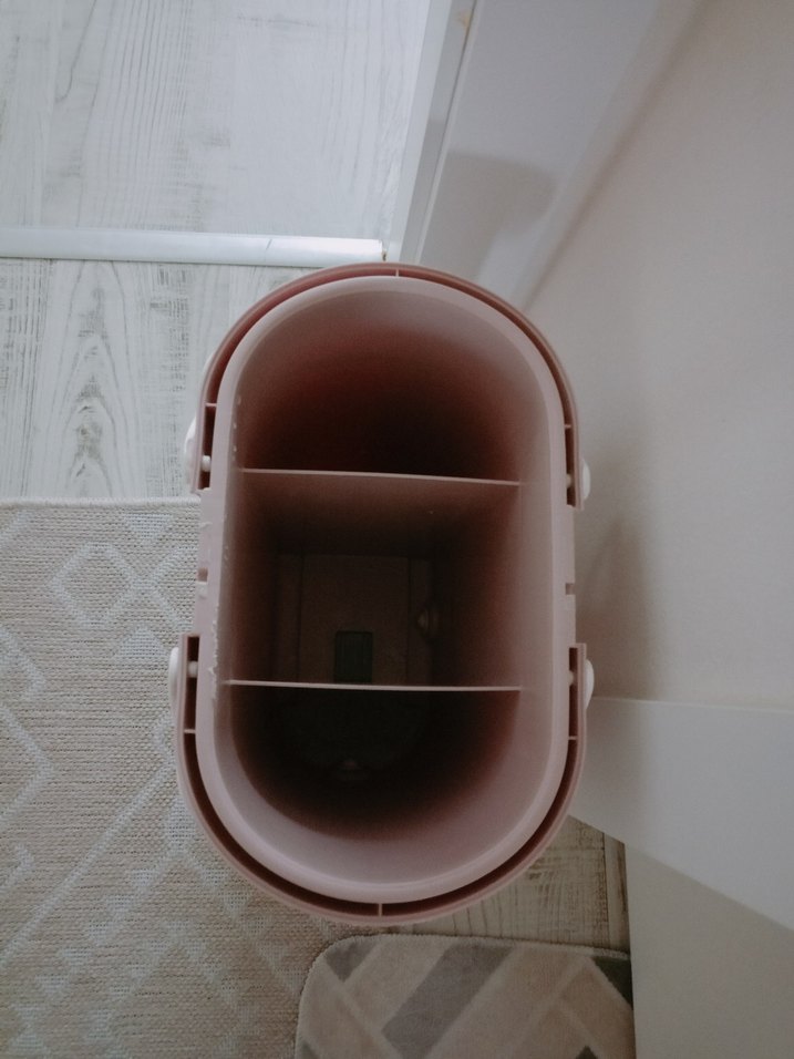 Pastel Beyaz Mop ve Kova Seti - Görsel 3