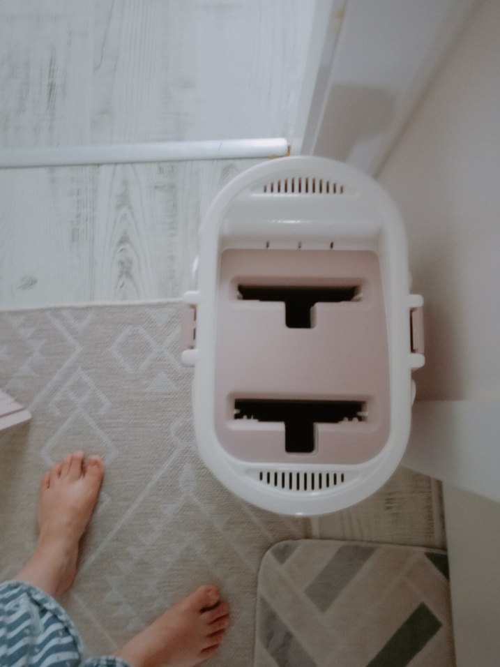 Pastel Beyaz Mop ve Kova Seti - Görsel 2