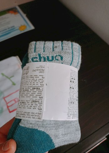 Turkuaz ve Gri Midi Erkek çocuk Çorap Seti - Görsel 3