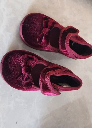 Lcw kadife bordo ayakkabı