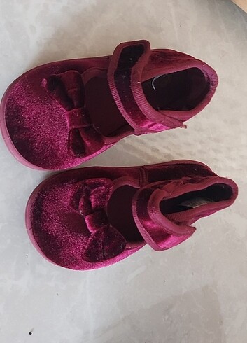 22 Beden bordo Renk Lcw kadife bordo ayakkabı