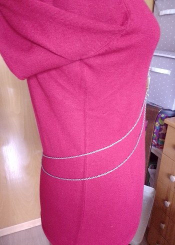 Zincir Detaylı gümüş rengi Kadın Vücut Zinciri - Görsel 2