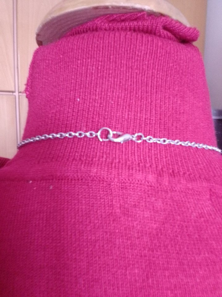 Zincir Detaylı gümüş rengi Kadın Vücut Zinciri - Görsel 4