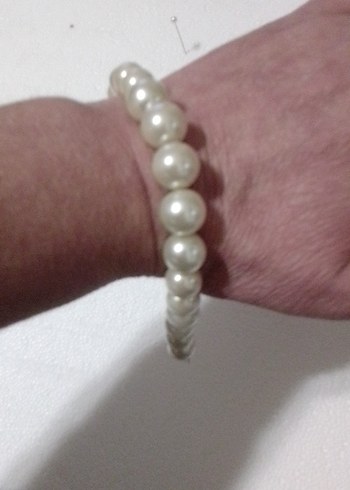 Krem Boncuklu Midi Boy Kadın Kolye - Görsel 5