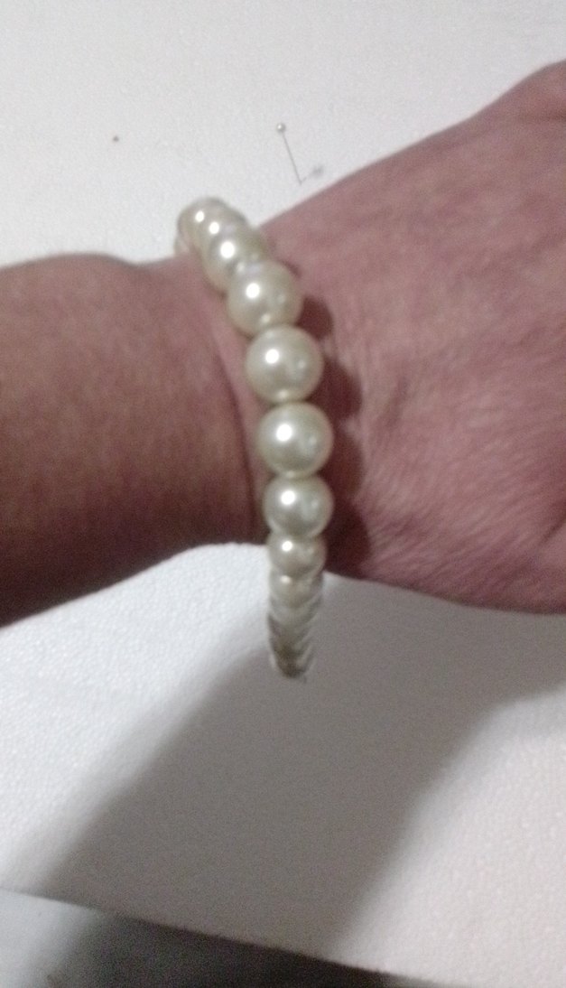 Krem Boncuklu Midi Boy Kadın Kolye - Görsel 5