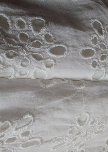 Dantel İşlemeli Beyaz Bohem Midi Elbise - Görsel 18