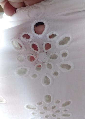 Dantel İşlemeli Beyaz Bohem Midi Elbise - Görsel 8