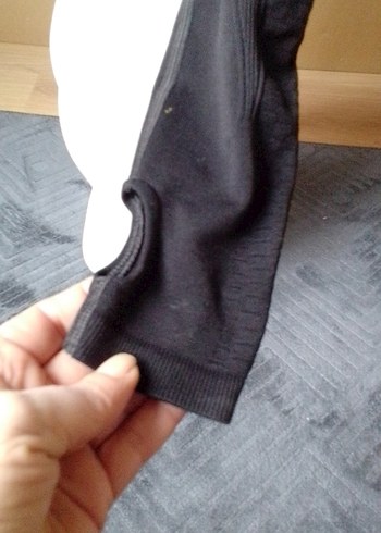 Siyah Yarım Fermuarlı Yüksek Yakalı Kadın Sweatshirt - Görsel 9