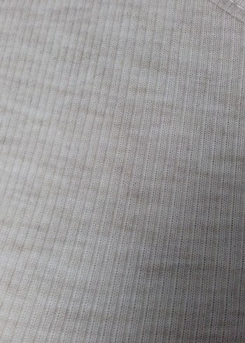 Krem rengi Kısa Kollu Kadın Tişört - Görsel 4