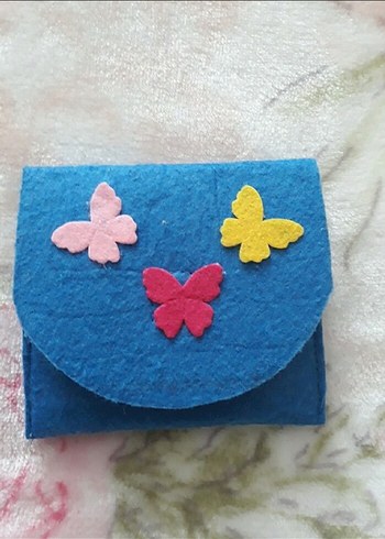 keçe bozuk para cüzdanları sıfır ürün - Görsel 14