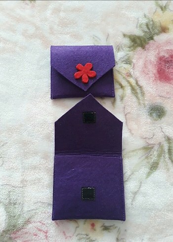 keçe bozuk para cüzdanları sıfır ürün - Görsel 9