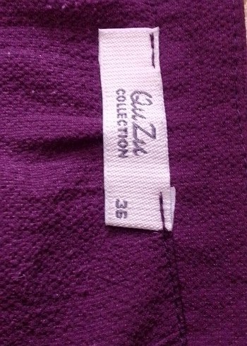 vişne çürüğü Kayık Yaka Kısa Kollu Bluz - Görsel 7