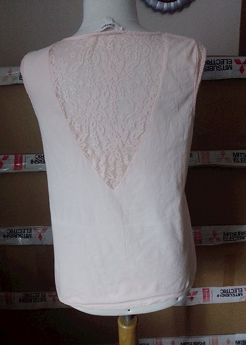 Yavru Ağzı Kadın Kolsuz Basic Tişört - Görsel 6