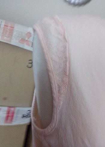 Yavru Ağzı Kadın Kolsuz Basic Tişört - Görsel 8